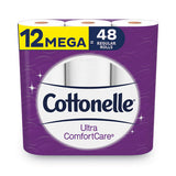 Cottonelle Ultra ComfortCare Toilet Paper, Soft Tissue, Mega Rolls, Septic Safe, 2 Ply, White, 284 Sheets/Roll, 12 Rolls