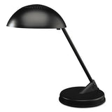 Ledu Incandescent Desk Lamp with Vented Dome Shade, 8.75"w x 16.25"d x 16.25"h, Matte Black