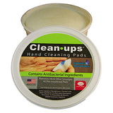 LEE Clean-Ups Hand Cleaning Pads, Cloth, 3" dia, Mild Floral Scent, 60/Tub