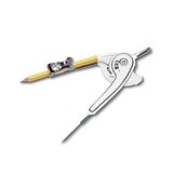 Charles Leonard Ball Bearing Compass with Traditional Pointed Tip, 12