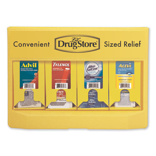 Lil' Drugstore Single-Dose Medicine Dispenser, 105-Pieces, Plastic Case, Yellow