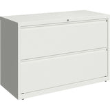 Lorell 42" White Lateral File - 2-Drawer - 00033