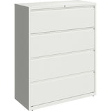 Lorell 42" White Lateral File - 4-Drawer - 00035