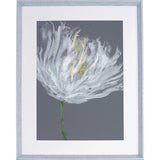 Lorell White Flower Design Framed Abstract Art - 04478