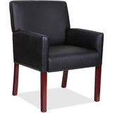 Lorell Full-sided Arms Leather Guest Chair - 20027