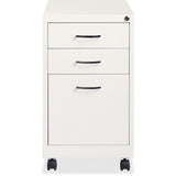 Lorell White 3-drawer Mobile Pedestal File - 21028