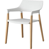 Lorell Wood Legs Stack Chairs - 42960