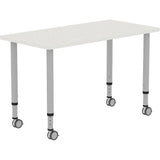 Lorell Height-adjustable 48" Rectangular Table - 69581
