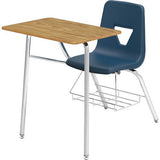 Lorell Rectangular Medium Oak Top Student Combo Desks - 99914