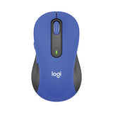 Logitech Signature M650 Wireless Mouse, 2.4 GHz Frequency, 33 ft Wireless Range, Large, Right Hand Use, Blue