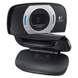 Logitech C615 HD Webcam, 1920 pixels x 1080 pixels, 2 Mpixels, Black