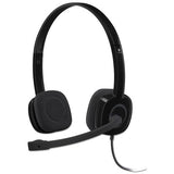 Logitech H151 Binaural Over-the-Head Stereo Headset, Black