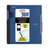 Five Star Advance Wirebound Notebook, 3 Subject, Medium/College Rule, Randomly Assorted Covers, 11 x 8.5, 150 Sheets