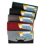 Mead Expandables Expanding File, 13 Sections, Cord/Hook Closure, 1/13-Cut Tabs, Check Size, Randomly Assorted Colors