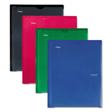 Five Star Customizable Pocket/Prong Plastic Folder, 20-Sheet Capacity, 11 x 8.5, Traditional, Assorted, 4/Set