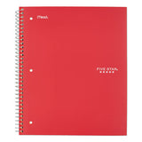 Five Star Wirebound Notebook, 1 Subject, Medium/College Rule, Red Cover, 11 x 8.5, 100 Sheets
