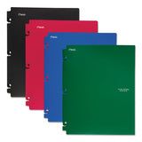Five Star Snap-In Plastic Folder, 20-Sheet Capacity, 11 x 8.5, Assorted, Snap Closure, 4/Set