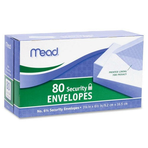 Mead White Security Envelopes - 75212
