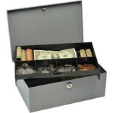 MMF Heavy-gauge Steel Cash Box with Lock - 221618201