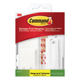 Command Picture Hanging Kit, Assorted Sizes, 24 Pieces/Pack