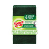 Scotch-Brite Heavy-Duty Scouring Pad, 3.8 x 6, Green, 5/Carton