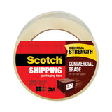 Scotch 3750 Commercial Grade Packaging Tape with ST-181 Pistol-Grip Dispenser, 3" Core, 1.88" x 54.6 yds, Clear, 36/Carton