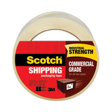 Scotch 3750 Commercial Grade Packaging Tape with Dispenser, 3" Core, 1.88" x 54.6 yds, Clear, 48/Pack
