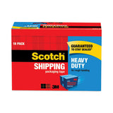 Scotch 3850 Heavy-Duty Packaging Tape Cabinet Pack, 3" Core, 1.88" x 54.6 yds, Clear, 18/Pack