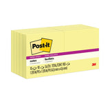 Post-it Notes Super Sticky Pads in Canary Yellow, 1.88" x 1.88", 90 Sheets/Pad, 10 Pads/Pack