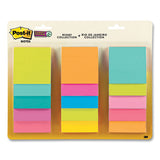 Post-it Notes Super Sticky Pad Collection Assortment Pack, 3" x 3", Energy Boost and Supernova Neon Color Collections, 45 Sheets/Pad, 15 Pads/Pack