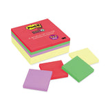 Post-it Notes Super Sticky Office Notes Value Pack, 3" x 3", (12) Canary Yellow, (12) Playful Primaries Collection Colors, 90 Sheets/Pad, 24 Pads/Pack