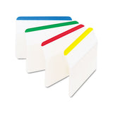 Post-it Tabs 2" Angled Tabs, Lined, 1/5-Cut Tabs, Assorted Primary Colors, 2" Wide, 24/Pack
