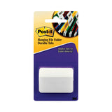 Post-it Tabs 2" Angled Tabs, Color Bar, 1/5-Cut Tabs, White, 2" Wide, 50/Pack