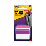 Post-it Tabs 2" Angled Tabs, 1/5-Cut Tabs, Assorted Pastels, 2" Wide, 24/Pack
