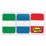 Post-it Tabs 1" Tabs, 1/5-Cut Tabs, Assorted Primary Colors, 1" Wide, 66/Pack
