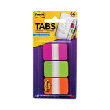 Post-it Tabs 1" Tabs, 1/5-Cut Tabs, Assorted Brights, 1" Wide, 66/Pack