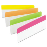 Post-it Tabs Tabs, 1/3-Cut Tabs, Assorted Brights, 3" Wide, 24/Pack