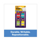 Post-it Tabs 1" Tabs, 1/5-Cut Tabs, Assorted Colors, 1" Wide, 100/Pack