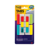 Post-it Tabs Tabs Value Pack, 1/5-Cut and 1/3-Cut Tabs, Assorted Colors, 1" and 2" Wide, 114/Pack