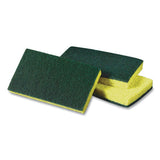 Scotch-Brite PROFESSIONAL Medium-Duty Scrubbing Sponge, 3.6 x 6.1, 0.7" Thick, Yellow/Green