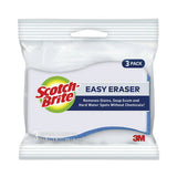 Scotch-Brite PROFESSIONAL Easy Erasing Pad 4004, 4.4 x 2.6, Blue/White, 3/Pack