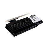3M Knob Adjust Keyboard Tray With Highly Adjustable Platform, Black