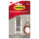 Command Decorative Hooks, Large, 1 Hook and 2 Strips/Pack