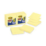 Post-it Dispenser Notes Super Sticky Pop-up 3 x 3 Note Refill, 3" x 3", Canary Yellow, 90 Sheets/Pad, 12 Pads/Pack