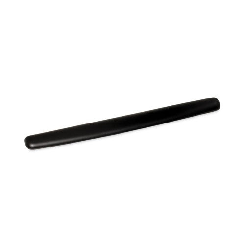 3M Antimicrobial Gel Thin Keyboard Wrist Rest, Extended Length, 25 x 2.5, Black