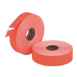 Monarch Easy-Load Two-Line Labels for Pricemarker 1136, 0.63 x 0.88, Fluorescent Red, 1,750/Roll, 2 Rolls/Pack