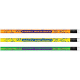 Moon Products Neon Happy Birthday Design Pencils - 7917B