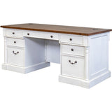 Martin 66? Double Pedestal Executive Desk - 7-Drawer - IMDU680