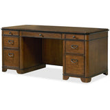 Kathy Ireland Kensington Double Pedestal Desk - 6-Drawer - IMKE680