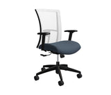 Global Vion – Sleek Natural Mesh High Back Tilter Task Chair in Vinyl for the Modern Office, Home and Business.